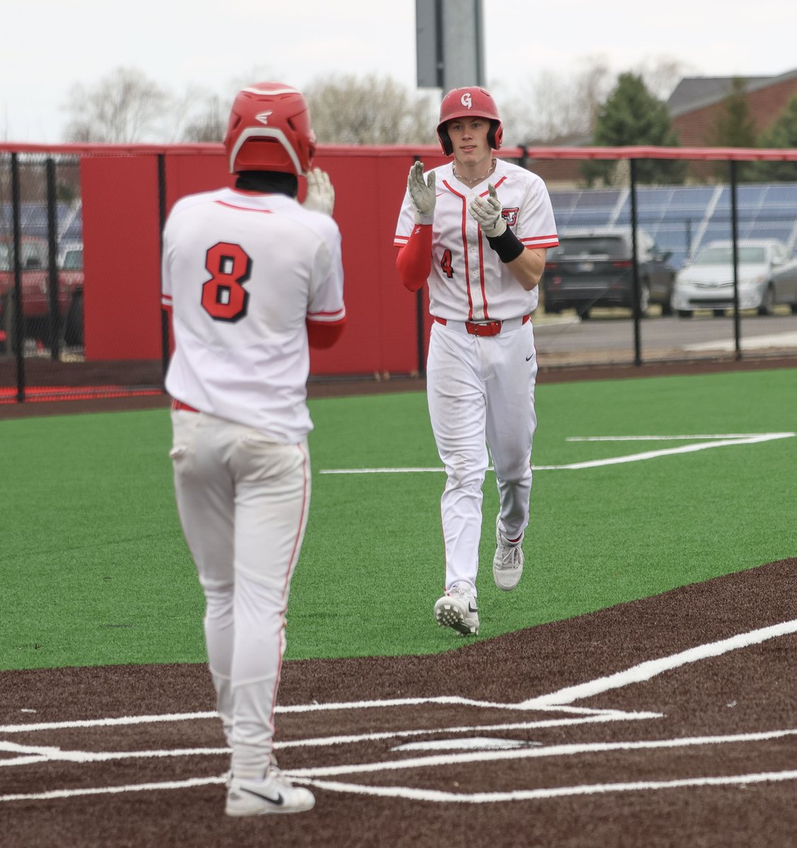 Karter belts one out to the fence to bring in Braxton and Kyan ending the game in 5 at 13-2
