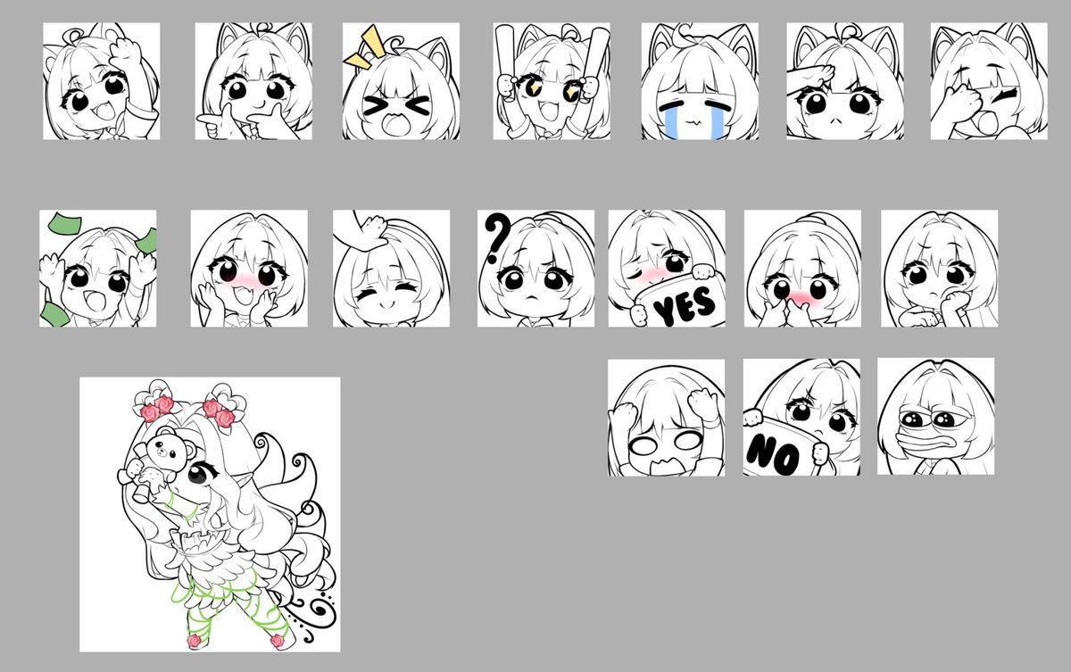 Wip (●'◡'●)

#wip #twitch #emotes #commission #commissionopen