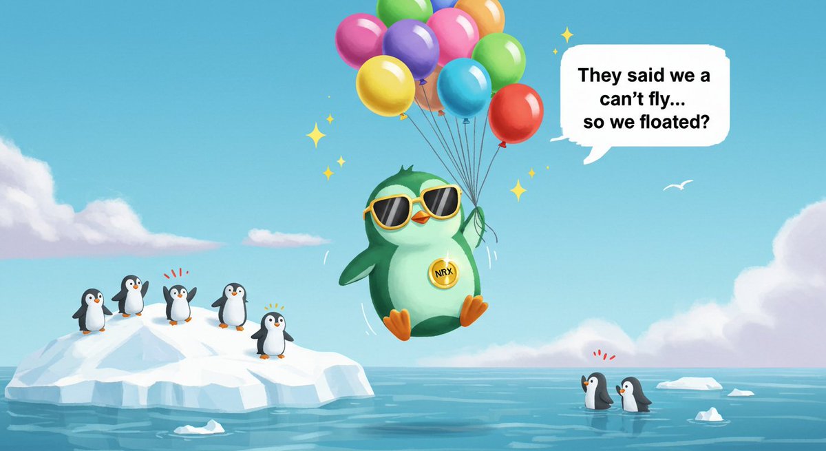 raw5062's tweet photo. They said penguins can’t fly.

So we floated. Across oceans.

#NRX #WaddleWorldTour #PenguinsRise https://t.co/dfrV5wEJJE