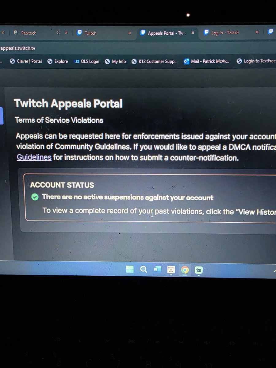 SailorScreams's tweet photo. @Twitch @TwitchSupport what's going on here I didn't do anything 😒 https://t.co/euxcePrjOd