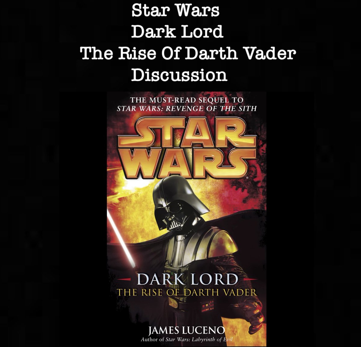 🚨New Video🚨

In this video I talk about the EU/Legends Revenge Of The Sith follow up with Dark Lord The Rise Of Darth Vader. 

Video: youtu.be/mpnYhrpo76M?fe… 

#StarWars #ROTS20th