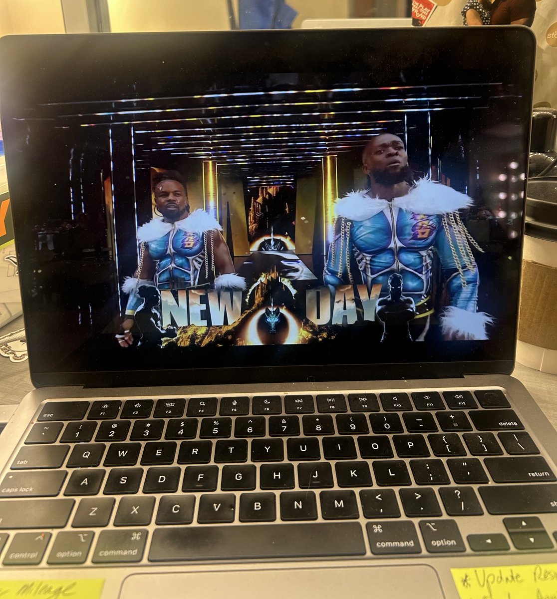 #ThankGodForTheNewDay 
<a href="/TrueKofi/">Kofi Kingston</a> <a href="/AustinCreedWins/">Austin Creed</a> 
#WrestleMania