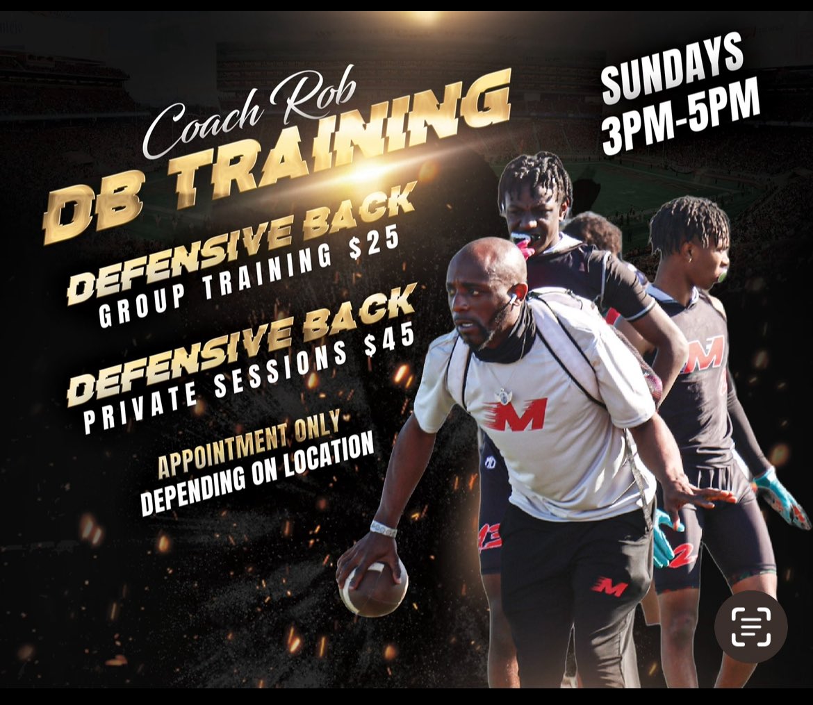 Coach Javis Robinson (@coach_jarob) on Twitter photo Defensive back training focuses on developing the skills & physical attributes crucial for success on the football field, including footwork, agility, change of direction, & speed. It’s time to get right🔥.
#DBTraining💪🏾
#GetAtMe🤙🏾
<a href="/kelleyjones511/">Kelley Jones</a> <a href="/JamarionWilliss/">Jamarion</a> <a href="/7v7Speed/">𝙈𝙄𝙎𝙎𝙄𝙎𝙎𝙄𝙋𝙋𝙄 𝙎𝙋𝙀𝙀𝘿</a> Defensive back training focuses on developing the skills & physical attributes crucial for success on the football field, including footwork, agility, change of direction, & speed. It’s time to get right🔥.
#DBTraining💪🏾
#GetAtMe🤙🏾
<a href="/kelleyjones511/">Kelley Jones</a> <a href="/JamarionWilliss/">Jamarion</a> <a href="/7v7Speed/">𝙈𝙄𝙎𝙎𝙄𝙎𝙎𝙄𝙋𝙋𝙄 𝙎𝙋𝙀𝙀𝘿</a>