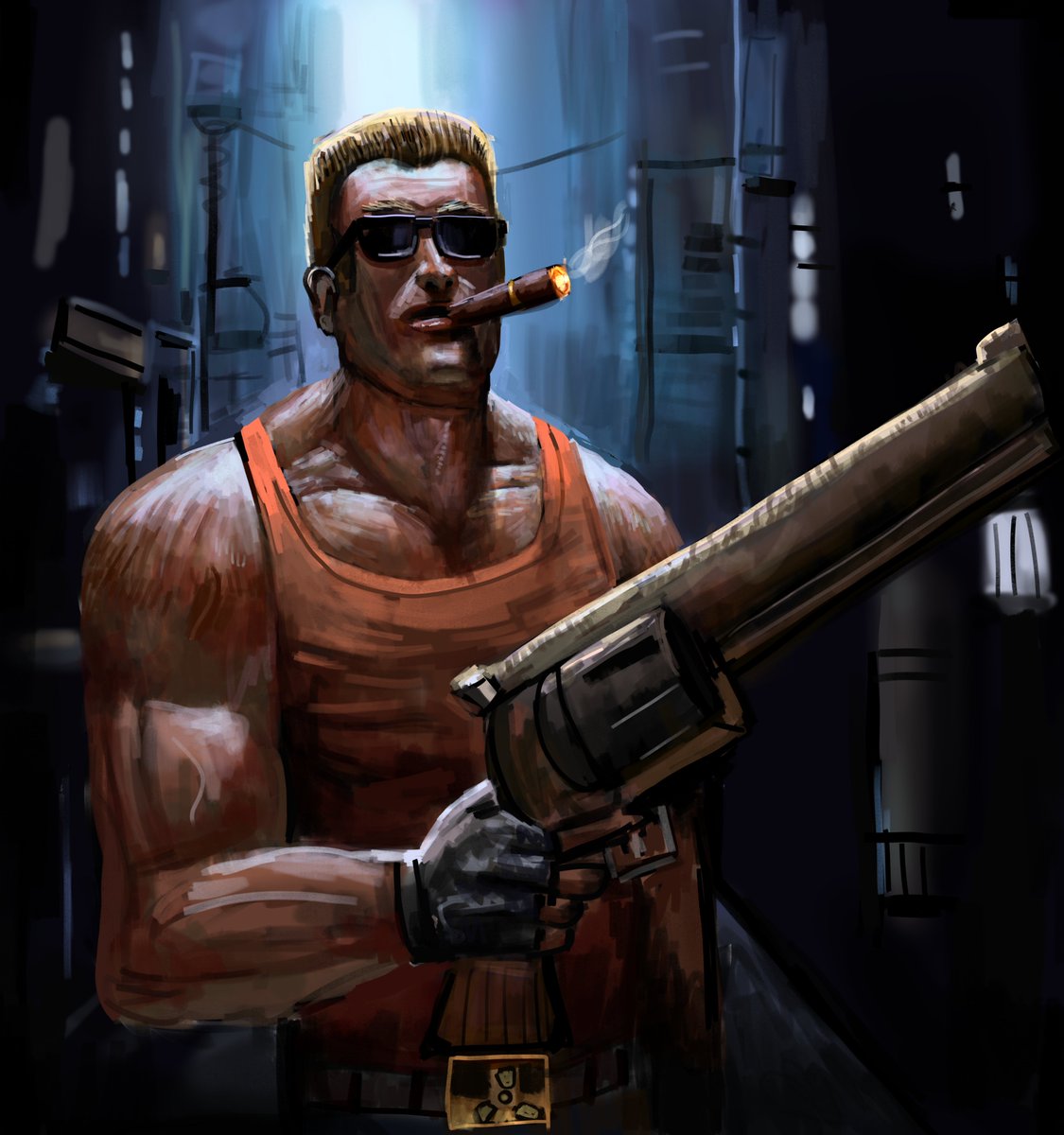 This is how it feels like to play  Duke 3d by the way👇