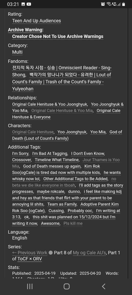 needsleep_ls's tweet photo. FUCKING FINALLYYYYYY 4+ MONTHS AND I FINALLY STARTED THIS— Anyway.. 

#ORV &amp; #lcf crossover
#JourThames as #YooMia and #ogCale centric and parent for #yjh and the others, yupp

I wanna kms–

Here boop: https://t.co/5XpkiGwhQg… https://t.co/6Mlt3mzpua