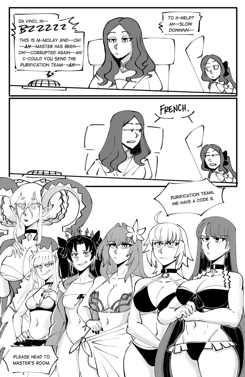 ClinickCase's tweet photo. Gave myself a challenge and did 20 PAGES of a silly comic you know where 
#fgo https://t.co/4GjxZznWmr