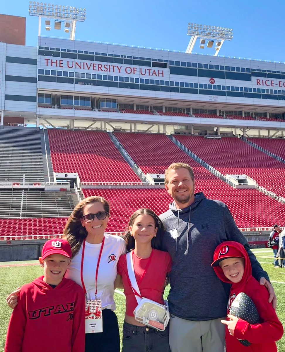 Jaime Beck (@jaime_beck11) on Twitter photo First family picture at Rice-Eccles Stadium! We had a great time at the <a href="/Utah_Football/">Utah Football</a> spring game! Canโt wait to be back here this Fall! #GoUtes #TeamBeck #UtahFootball โค๏ธ๐ First family picture at Rice-Eccles Stadium! We had a great time at the <a href="/Utah_Football/">Utah Football</a> spring game! Canโt wait to be back here this Fall! #GoUtes #TeamBeck #UtahFootball โค๏ธ๐