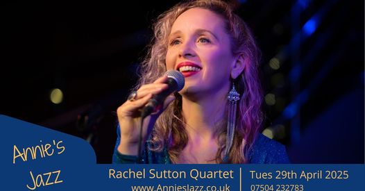 Coming to 
Annie's Jazz for the first time at  The Chalkwell Rooms.  The Rachel Sutton Quartet  appearing on Tuesday 29th of April. <a href="/YourSouthend/">Your Southend</a> <a href="/FriendsSouthend/">Friends of Southend</a> <a href="/chalkwell/">vickie birtley</a> <a href="/leighonsea/">jagdish</a> <a href="/VisitSouthend/">Visit Southend</a> <a href="/VisitEssex/">Visit Essex</a>