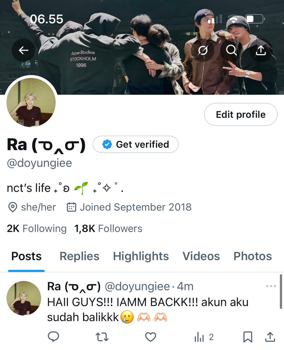 Hai guys, akun aku sudah balik dan aku balik ke akun <a href="/doyungiee/">Ra (ᓀ‸ᓂ)</a> yg mau di angkut rep ya🫶🏻