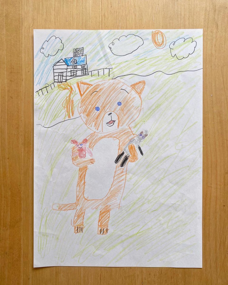 TGdwf's tweet image. 昨日いただいた、こどもファンアート。嬉しい。
#こまねこ  #こまねこのかいがいりょこう