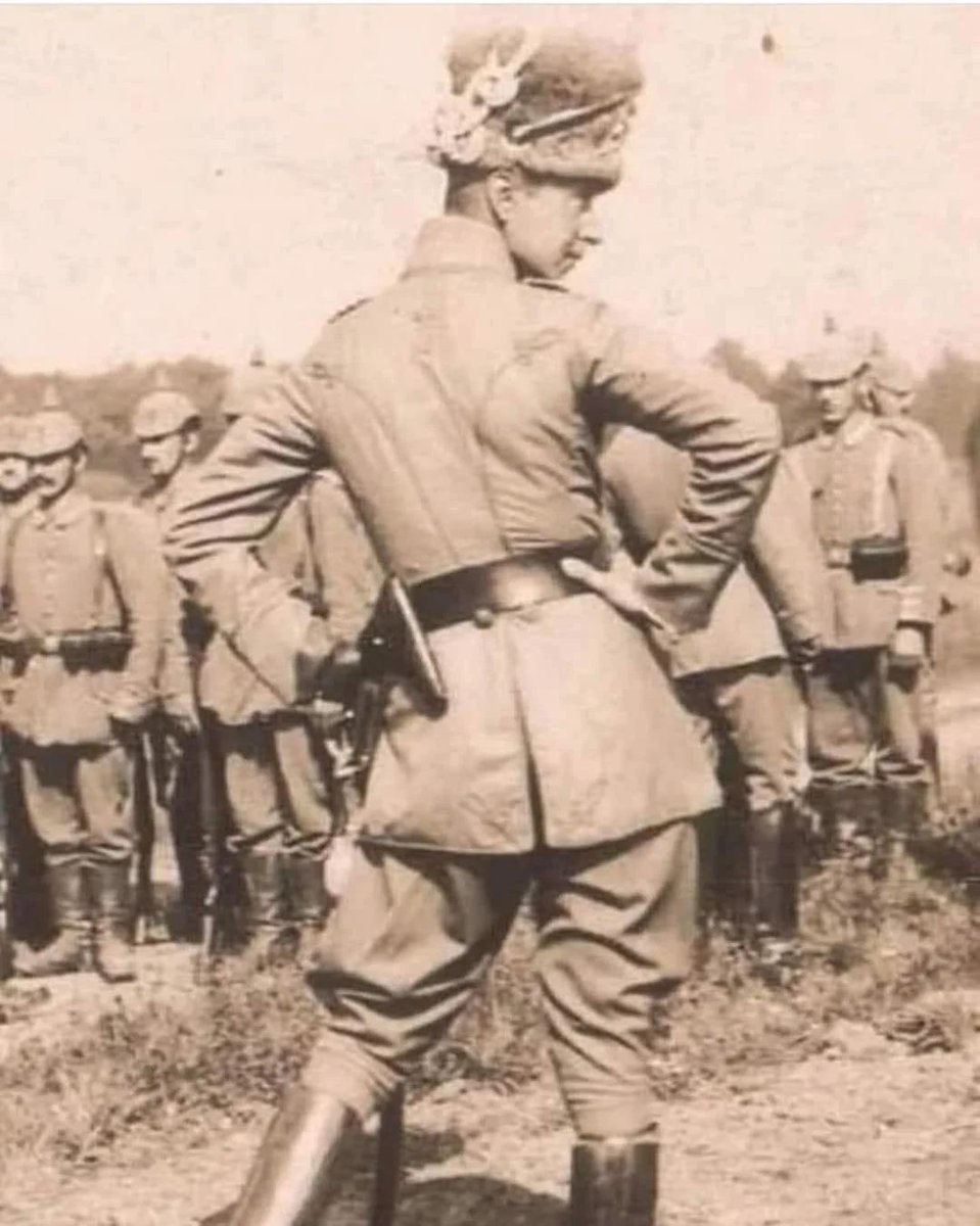 Crown Prince Wilhelm of Germany inspecting troops, ca. 1915