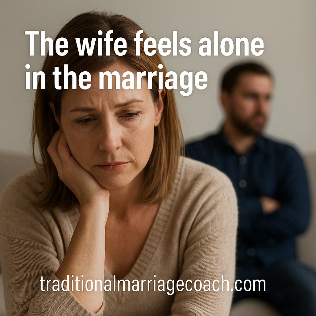 TradMCoach's tweet photo. She’s married, but feels alone. I help husbands re-engage, take responsibility, and lead — so their wives feel supported, seen, and secure again.

#MarriageHelp #TraditionalMarriage #ChristianWife #LeadWithLove #BiblicalMarriage #SupportYourWife #MarriageCoaching #FaithfulWife https://t.co/gTIgtqaipx