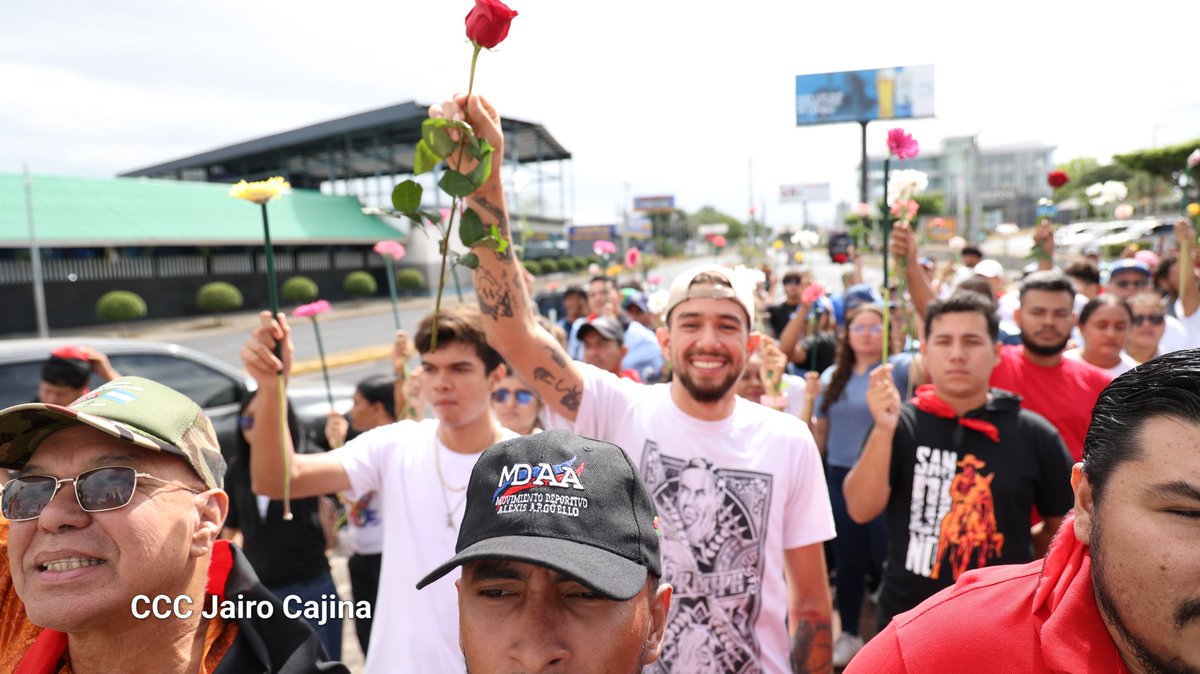 Canal4Ni's tweet photo. En imágenes 📸: #Nicaragua 🇳🇮 conmemora el 73 aniversario del natalicio de Alexis Argüello, "El Caballero del Ring" 🏆🥊💥. #noticias #nicaragua #FSLNAbrilVictorioso

Más información 🌐👉🏼 https://t.co/BS18T7URBr https://t.co/UkO0Q5ItQl