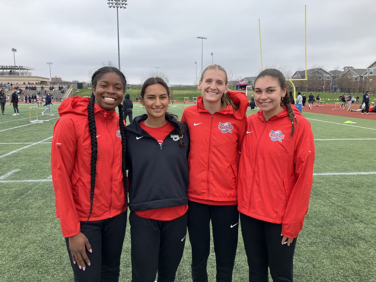 <a href="/MeghanKoss24/">Meghan Koss</a> wins the #LeighInvite 100M taking the Titan Rookie Record running 12.01. Pictured with her rookie record 4x100. .