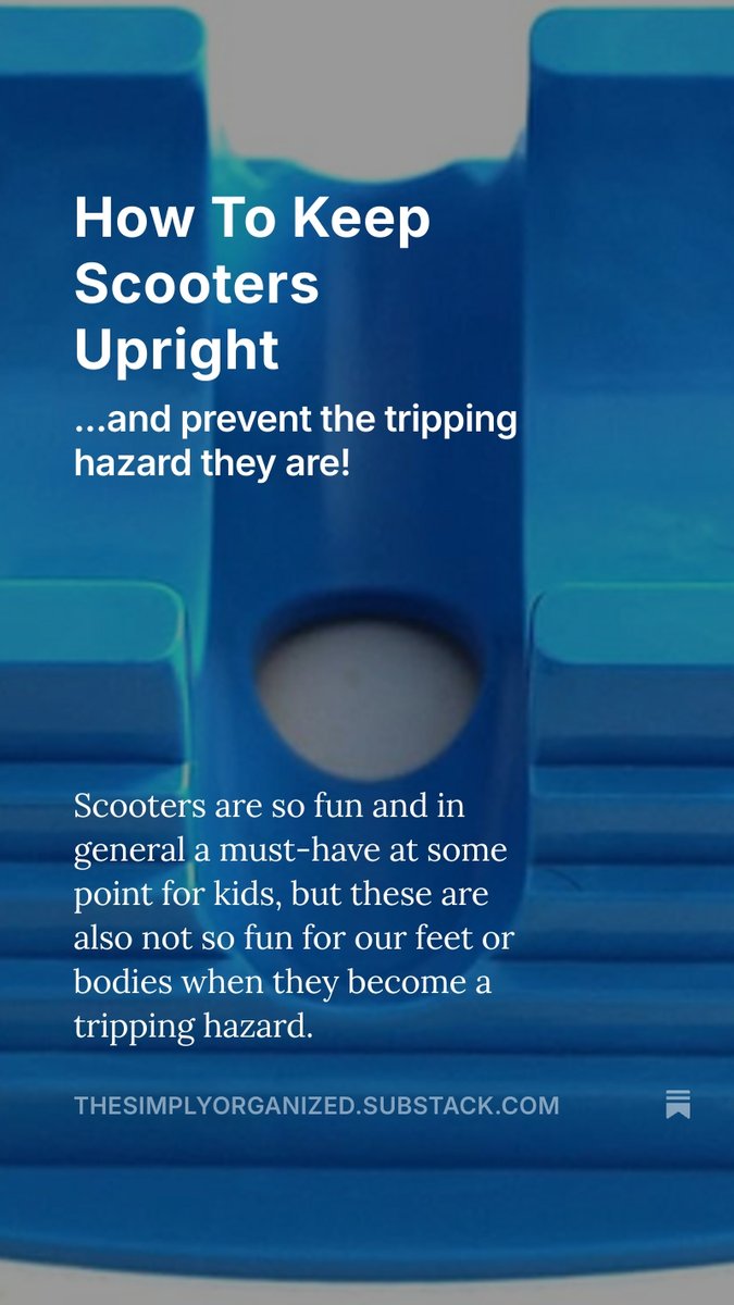 SimplyOrganize1's tweet photo. How To Keep Scooters Upright 

https://t.co/PM0asfMjT4 https://t.co/v3mwvduioT
