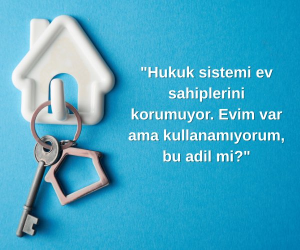 İstek çok basit aslında, hukuk önünde eşit haklar!
Fırsatçı kiracılardan ev sahibinin korunması

#Evimigeriver