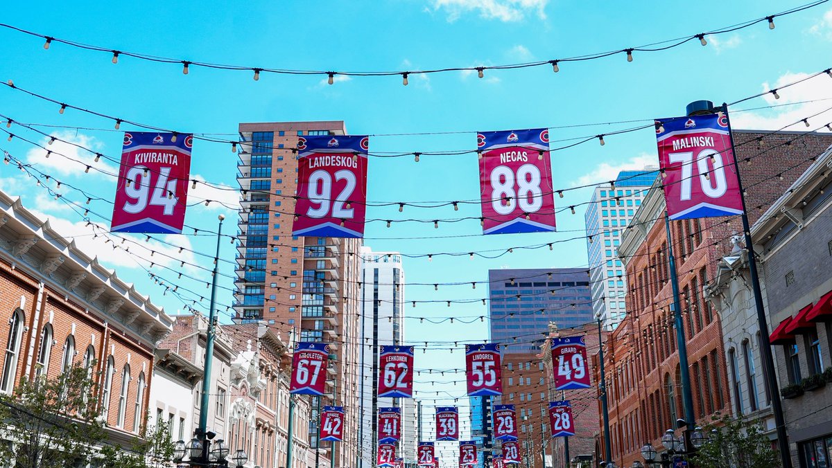 Avalanche's tweet photo. Colorado is ready for Avalanche Playoff Hockey. 

#GoAvsGo | #BuiltDifferent https://t.co/uInZ7DooGo