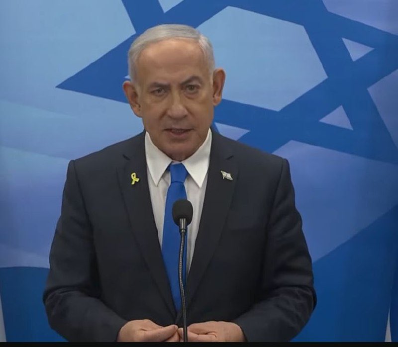 ⚡️BREAKING: Israeli PM Netanyahu vows to not end the ‘war’ and calls people calling for the ‘war’ to end as people “echoing Hamas propaganda”:

If we give up now, all our achievements will be lost.
We have no choice but to continue fighting until victory.
I will not surrender to