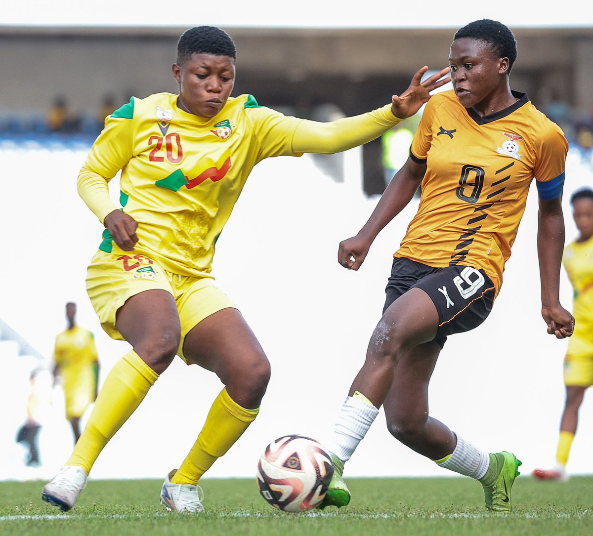 FAZFootball's tweet photo. Mercy Chipasula at the double! #FIFAU17WWCQ #ZAMBEN #WeAreCopperPrincesses ➡️ https://t.co/gnfoWJcQm6 via @YouTube https://t.co/JftWNGOxMb