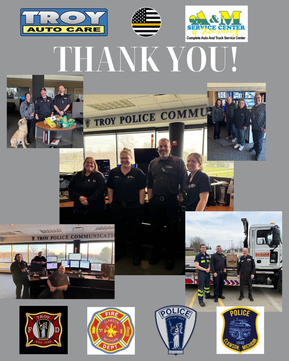 THANK YOU to everyone who recognized our wonderful Communications Section during National Public Safety Telecommunicators Week!  The snacks, meals and visits were appreciated by all!