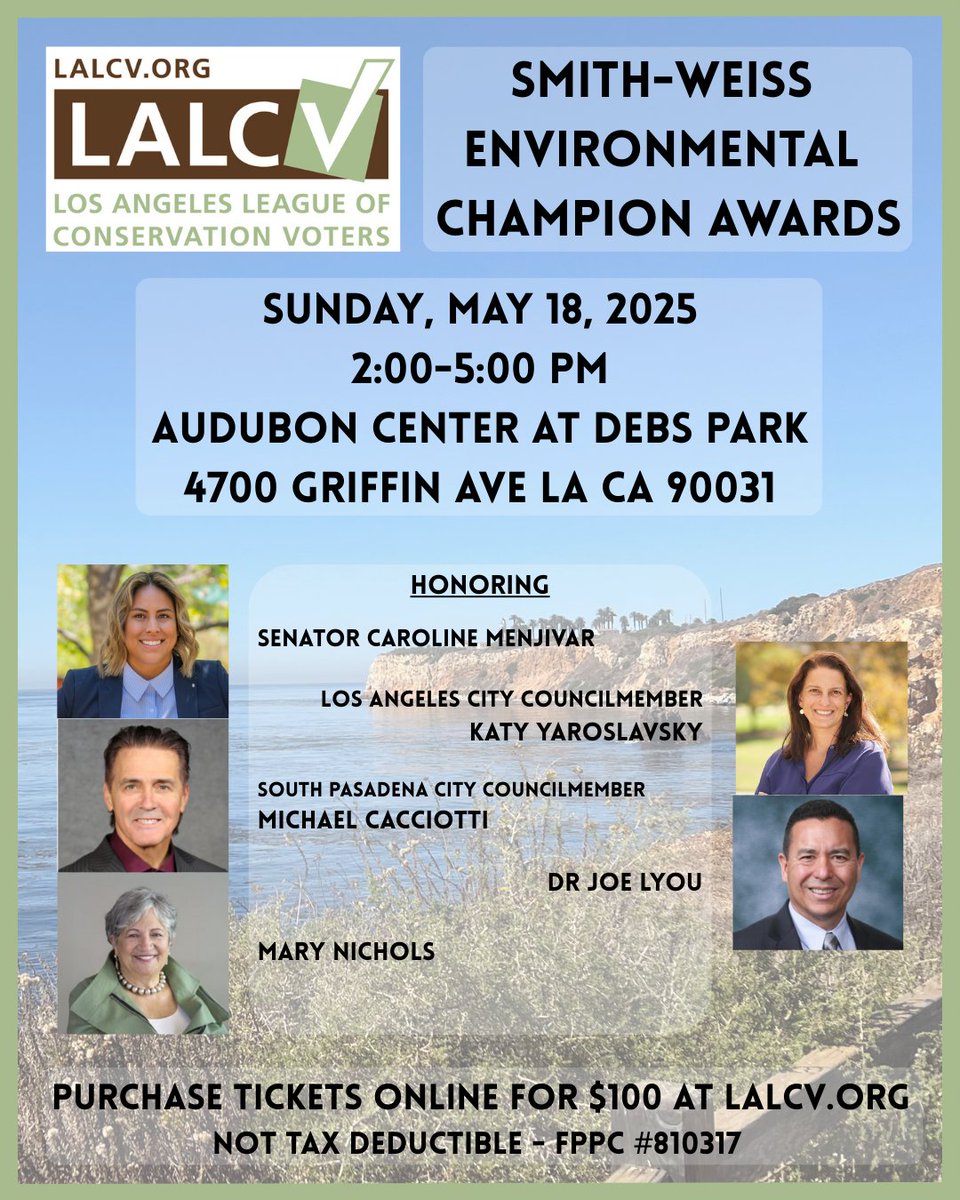 Celebrate Environmental Champion CA Senator Caroline Menjivar! 
efundraisingconnections.com/c/LosAngelesLe… #EarthDay #WorkplaceSafety #California