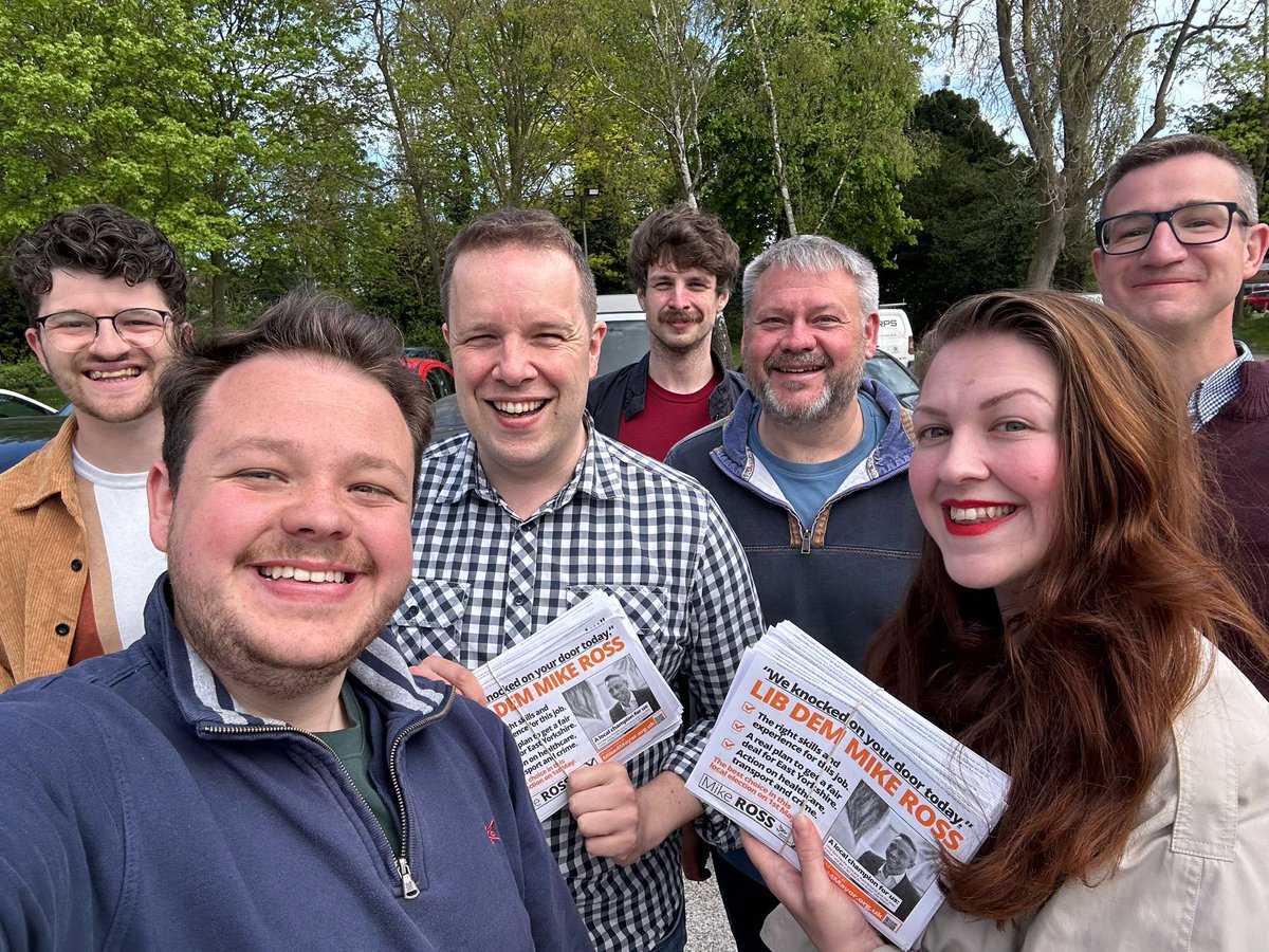 ThomasMorrison's tweet photo. Great to visit East Yorkshire today to help the campaign to get @cllrmikeross elected! A wonderful guy who has the region at his heart, lovely to catch up with my mates from the Hull Lib Dems. A great reception on the doors 💛 https://t.co/ZNmQgbLzcK
