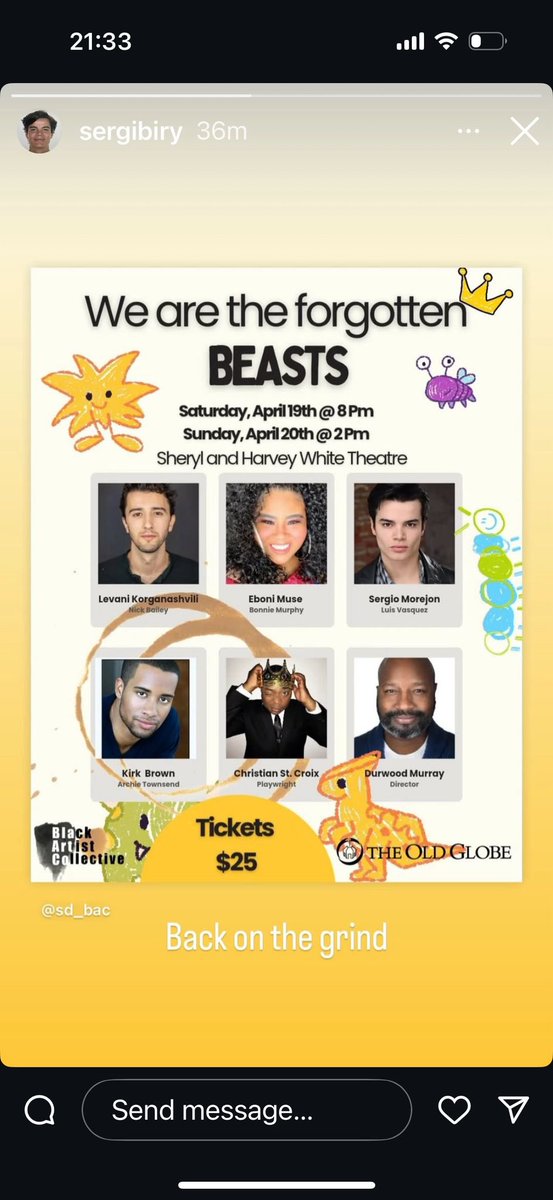 I’m thrilled to share that my son Sergio is performing in a play at the iconic Old Globe Theatre in San Diego! 🎭 Come support his amazing talent and enjoy a fantastic show at this historic venue. #ProudParent #OldGlobe #SanDiegoArts