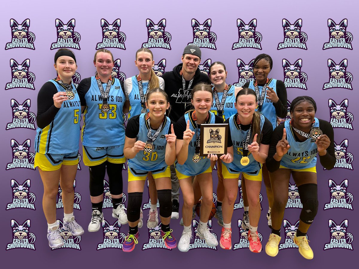 Easter Showdown, 9th-grade girls gold division champs, <a href="/Always100_TMH/">Always 100 Basketball</a> !