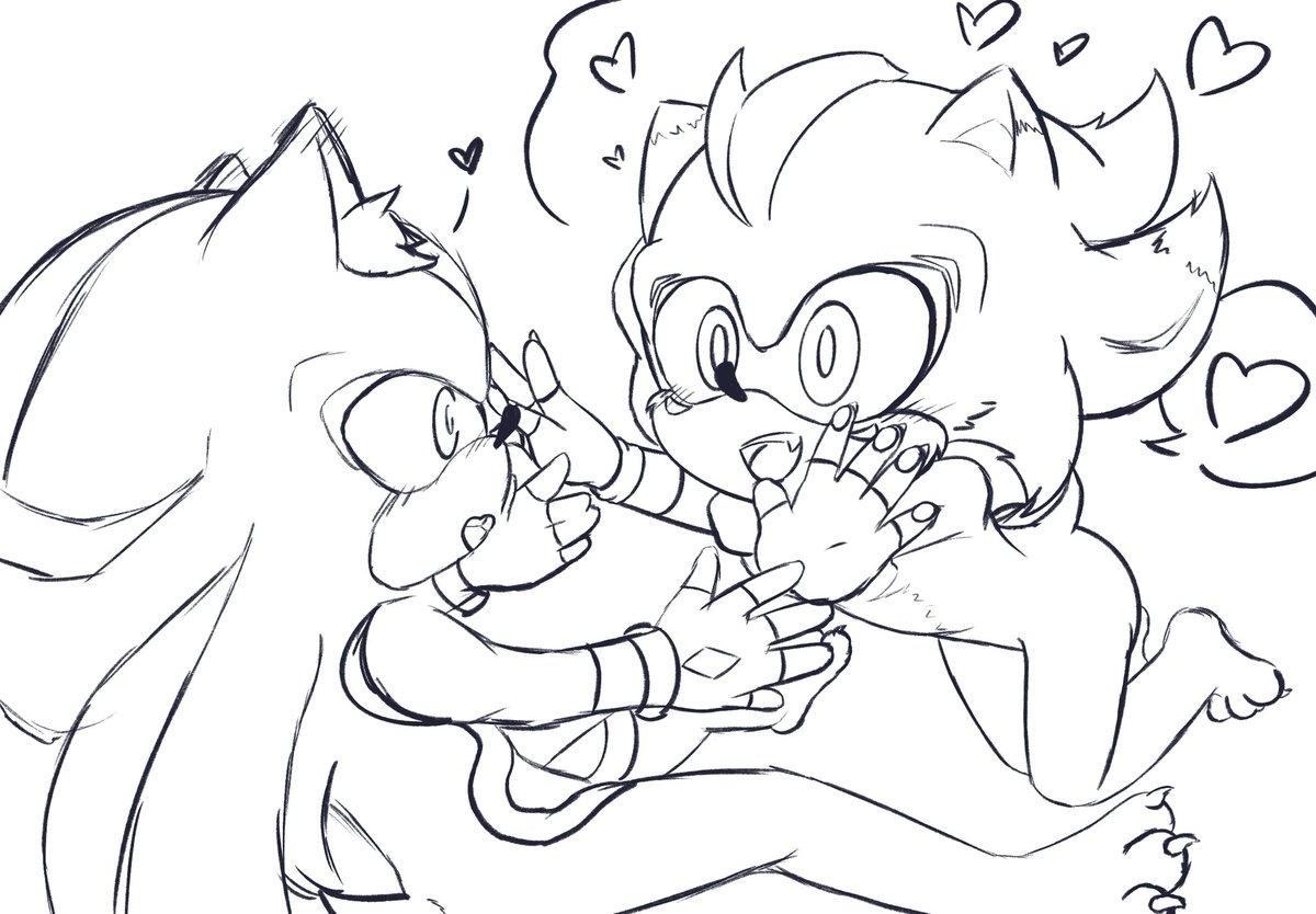 Satoart_zest's tweet photo. Here a little WIP of Sphen and Zest being all loving 💕 I wanted to try more "chibi" style
I love them so much😭🩷💛💜
Sphen© @SanowShadow
#sonicoc #Zest #Sphen #Sphest https://t.co/qOKGqIIZO3