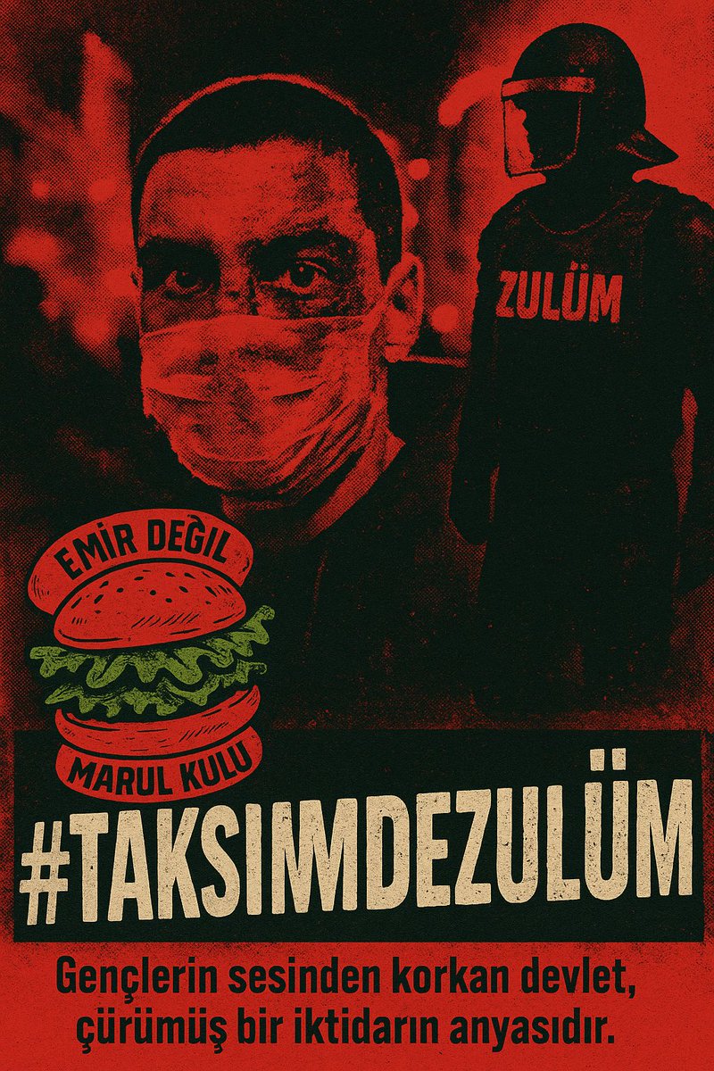 Sokakta adalet arayanlar değil, adaleti engelleyenler suçludur. #taksimdezulüm