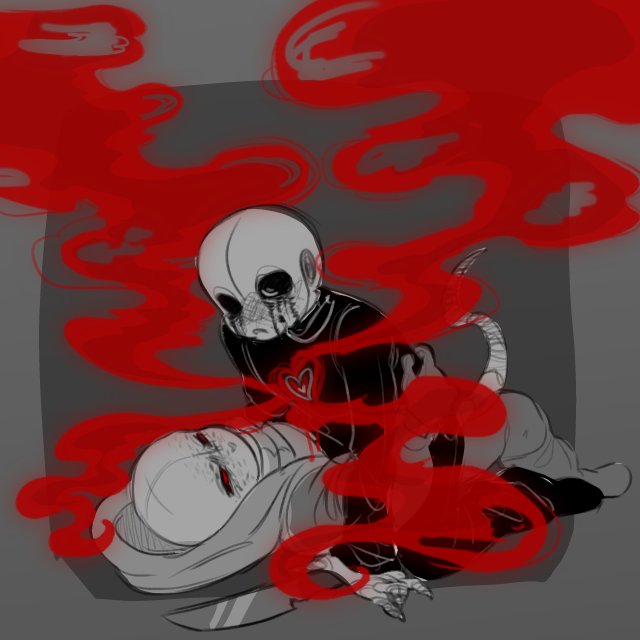 PUPP0CCINO's tweet image. The two frames I really love from this they're so gay...

#killerdust #kist #killersans #DustSans #undertale #utmv #badsanses