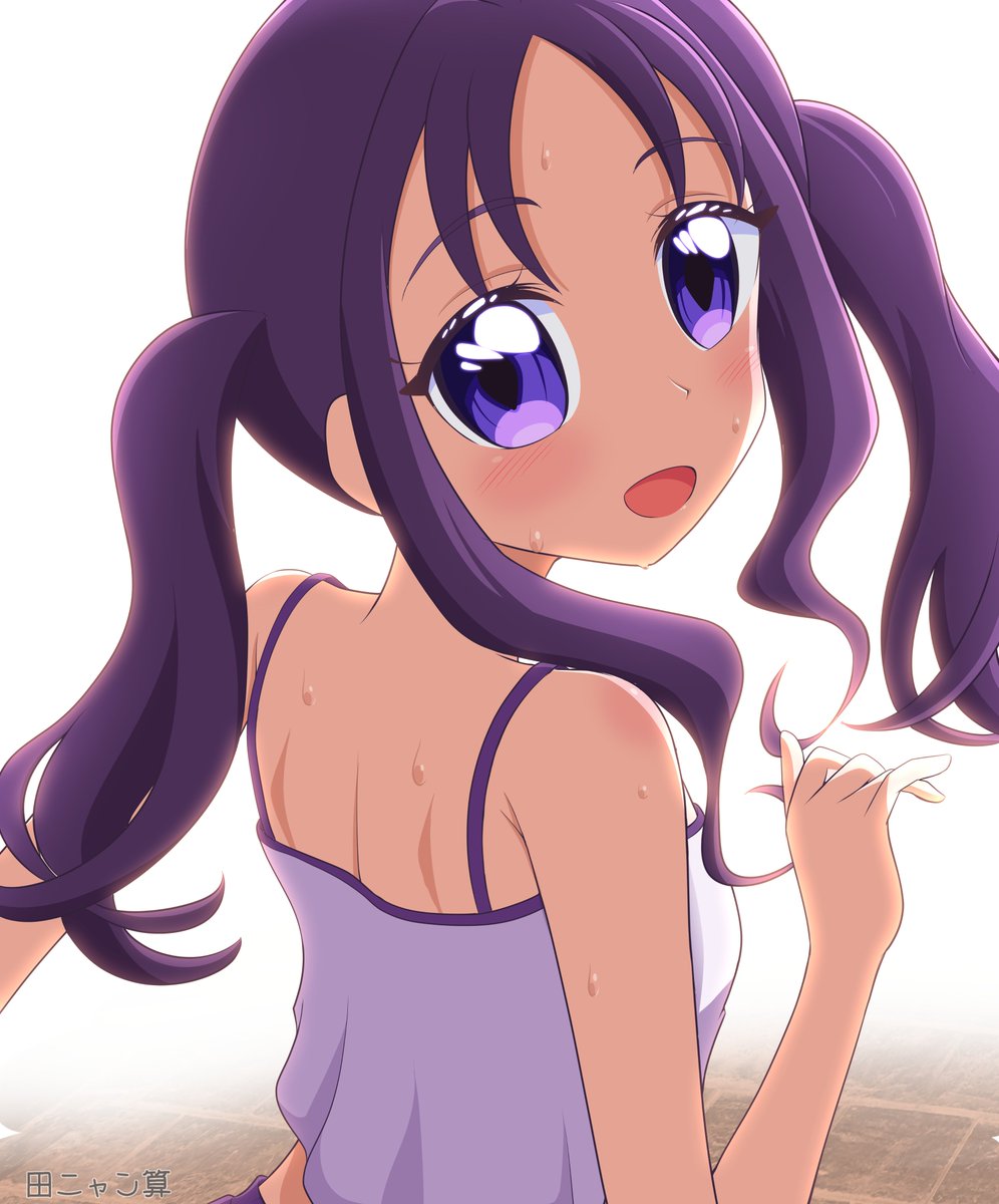 「暑くなってきたのでキャミソールでダンス練習するこころちゃん。 」|田ニャン算のイラスト