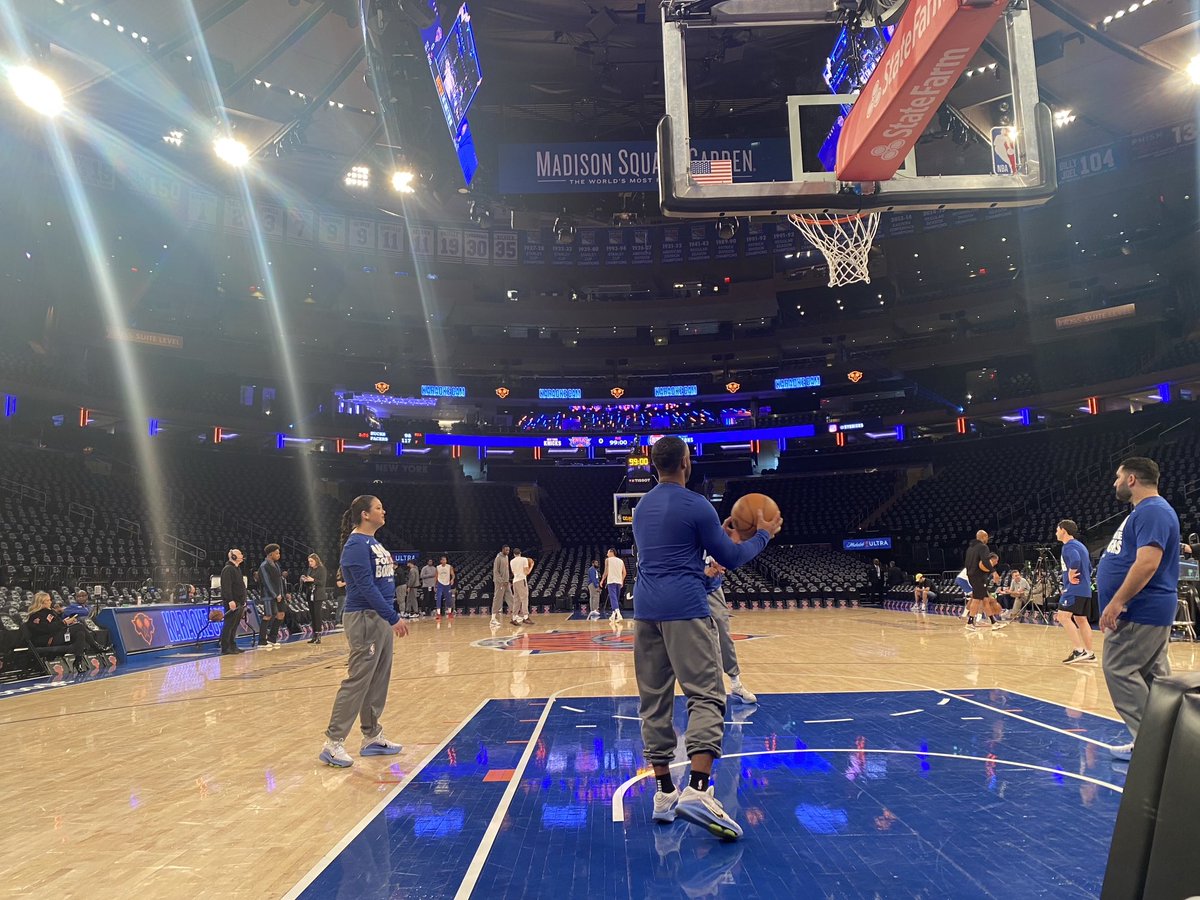 Took a detour from Piscataway. Game 1 in a couple hours.