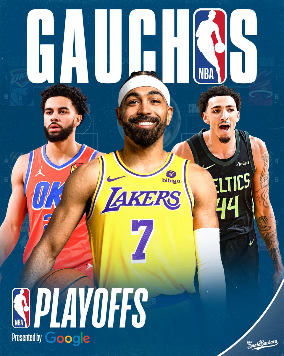Best of luck to our Gaucho alumni in the <a href="/NBA/">NBA</a> Playoffs!

#GoGauchos | #NBAPlayoffs