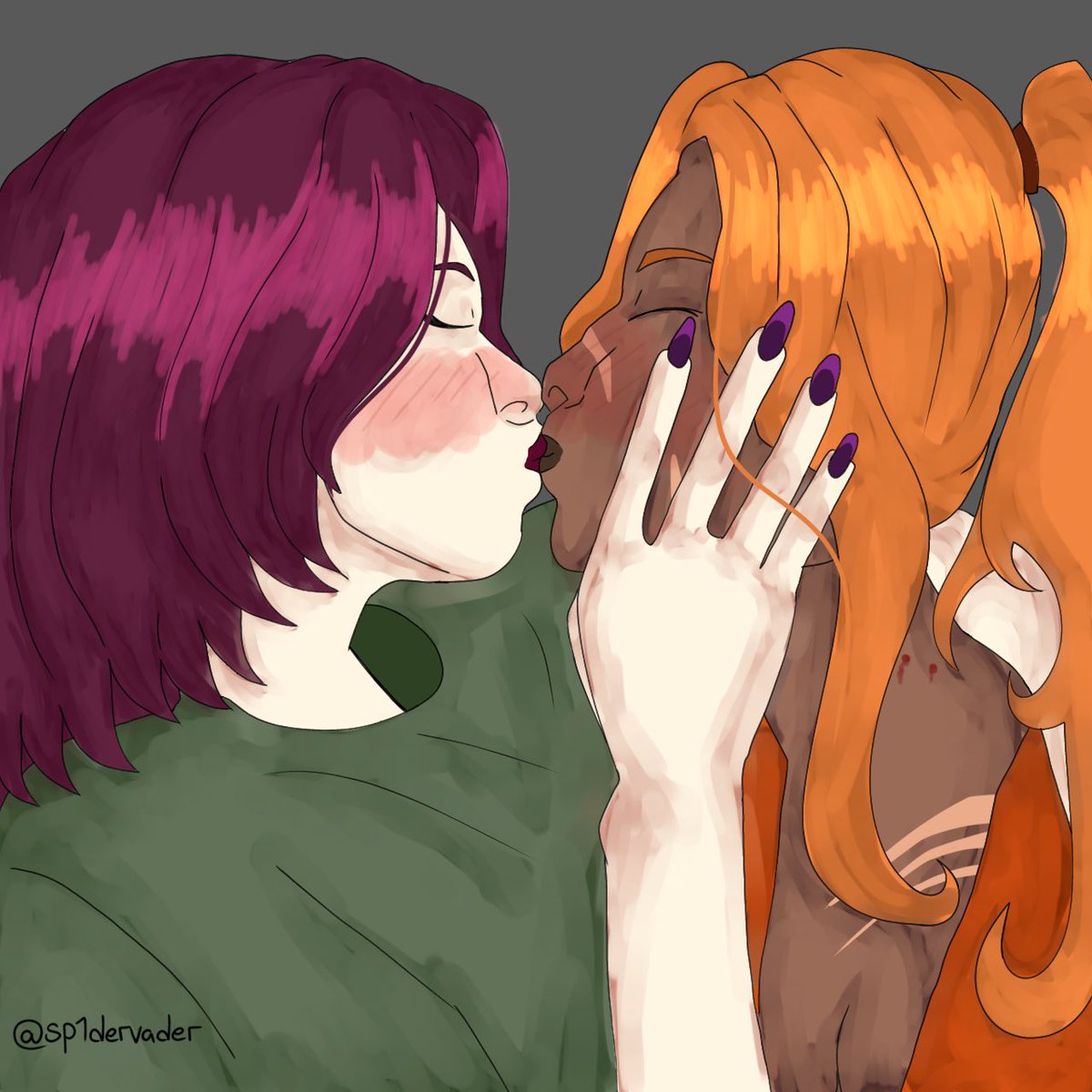 karazorellvr's tweet photo. First official #relsa kiss who cheered :3 plus kinda new sona cuz I dyed my hair lol
#yumetwt #yumeart https://t.co/FpZQHW5JjH