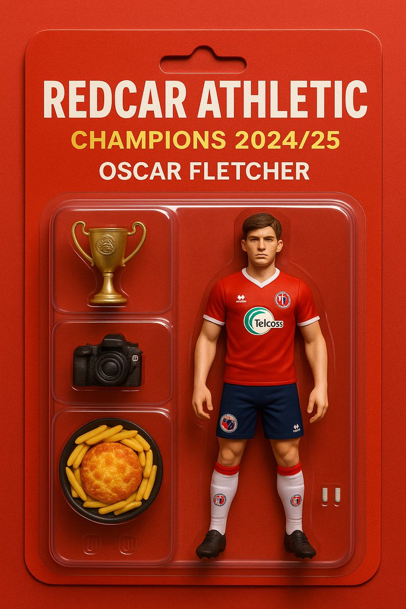 Coming to a Northern Premier League club shop next season!! (Perhaps... his image rights may be too expensive!) 
<a href="/redcarathleticf/">Redcar Athletic FC</a> <a href="/oscarfletch8/">oscar fletcher</a> <a href="/_ashstone/">Ash Stone</a> #champions