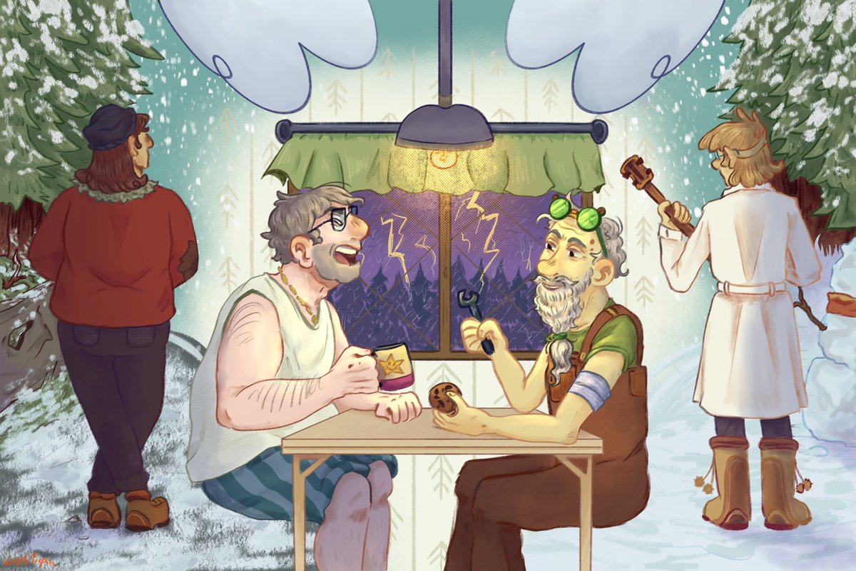 Lucy_G_Turpin's tweet image. Time is relative. Let me pretendit it is still day 4 of #FiddlestanWeek : Stormy night 
#gravityfalls #fiddlestan #StanPines #FiddlefordMcGucket