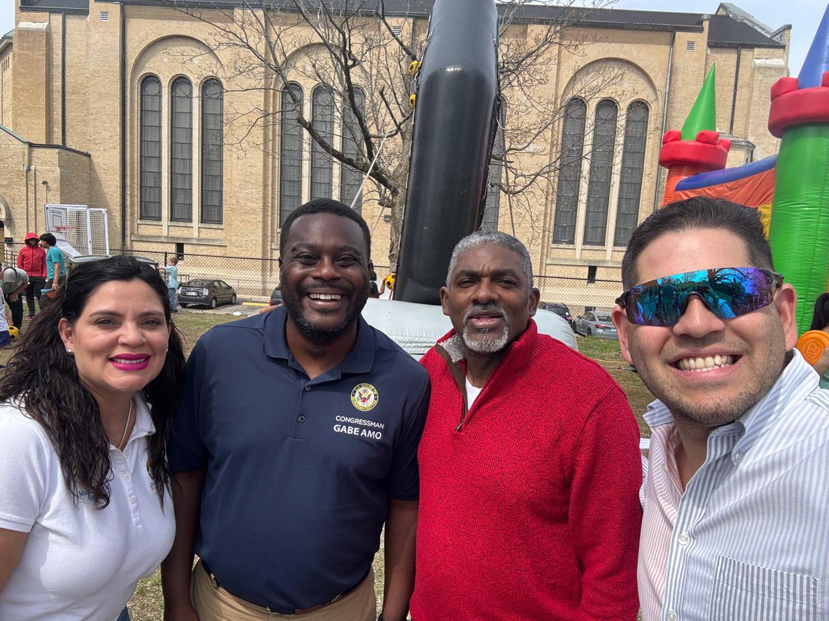 Mayor Maria Rivera (@mariaforcf) on Twitter photo Thank you Congressman <a href="/RepGabeAmo/">Congressman Gabe Amo</a> for coming by our Easter in the Park event . 🐣 Thank you Congressman <a href="/RepGabeAmo/">Congressman Gabe Amo</a> for coming by our Easter in the Park event . 🐣