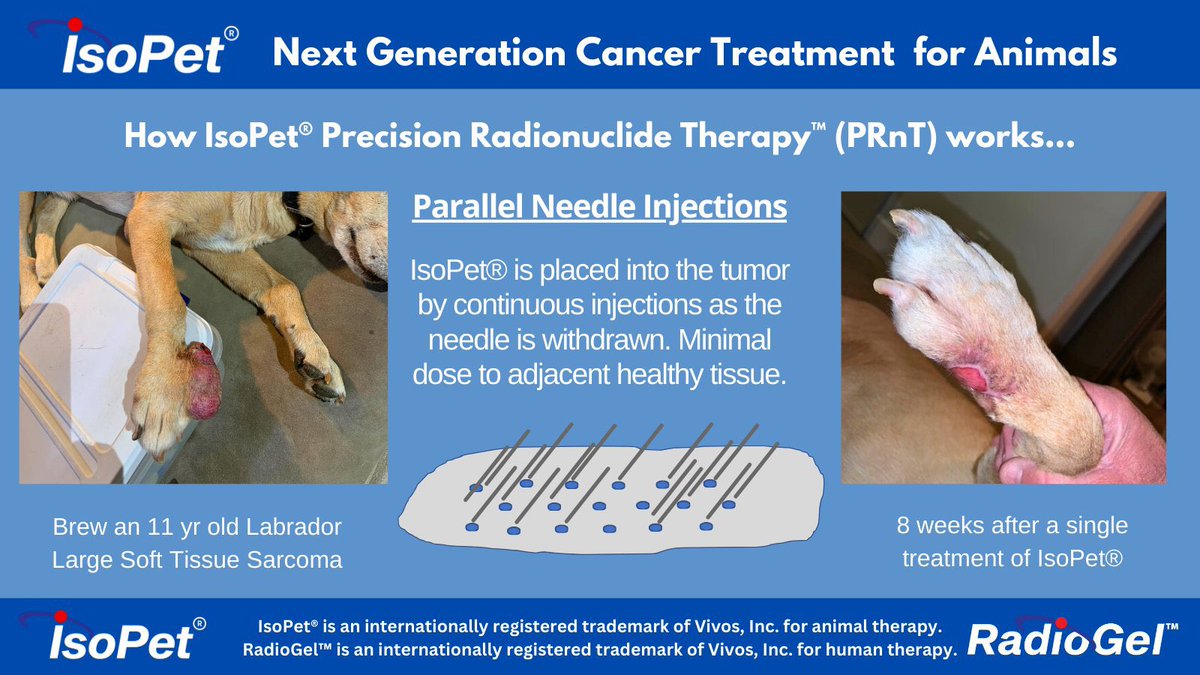 RDGLinvestors's tweet photo. Killing cancerous tumors from the inside out!
The FDA has designated @RadioGel a ‘Breakthrough Device’ using data accumulated from treating animals with @IsoPetForCancer. This treatment is a safe and effective tumor killer, undergoing further review with the @US_FDA as humans are already being saved in clinical trials in India. $RDGL the future is bright!