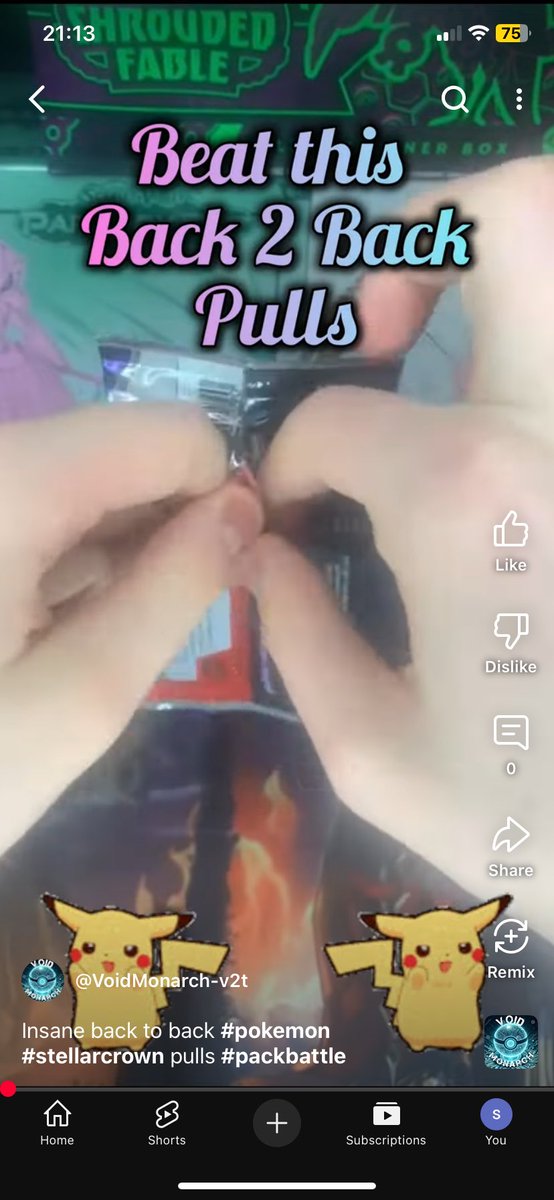 69jarni's tweet photo. Insane back to back #pokemon #stellarcrown pulls #packbattle https://t.co/ShPKJCN1xK via @YouTube

Check out my sons back to back #packrips #youtube #youtubeshorts #mustsee https://t.co/ZaigR40nzU