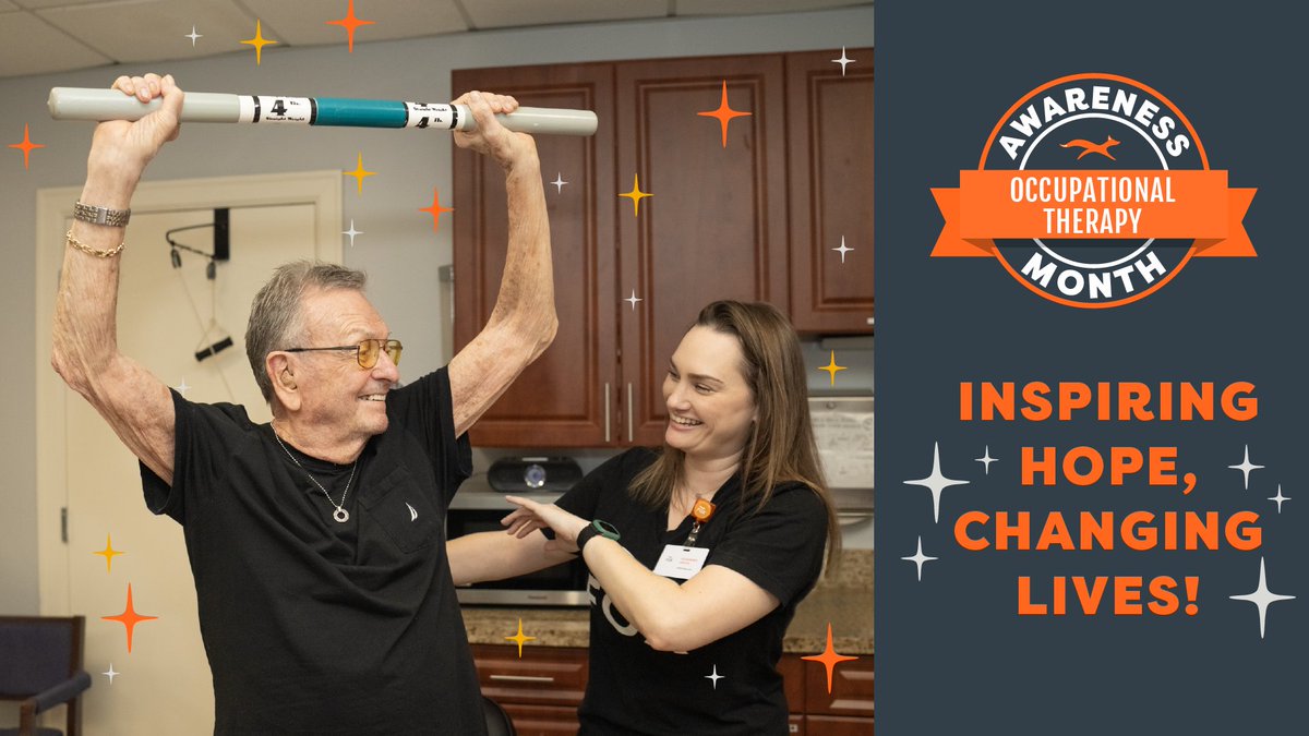 FOXRehab's tweet photo. It’s National Occupational Therapy Month, and we’re celebrating the incredible FOX OTs and OTAs who help older adults live better, longer! 🧡🦊 Thank you for inspiring hope and changing lives!

#OTMonth #OccupationalTherapy https://t.co/N5ghphY7Iw