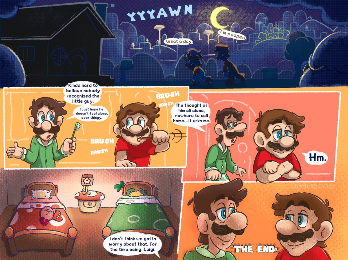 The Blob That Came To Toad Town (2/2): ‘For the time being.’🍝⭐️
#mario #luigi #kirby #donkeykong #princesspeach #yoshi #webcomic #nintendo #zelda