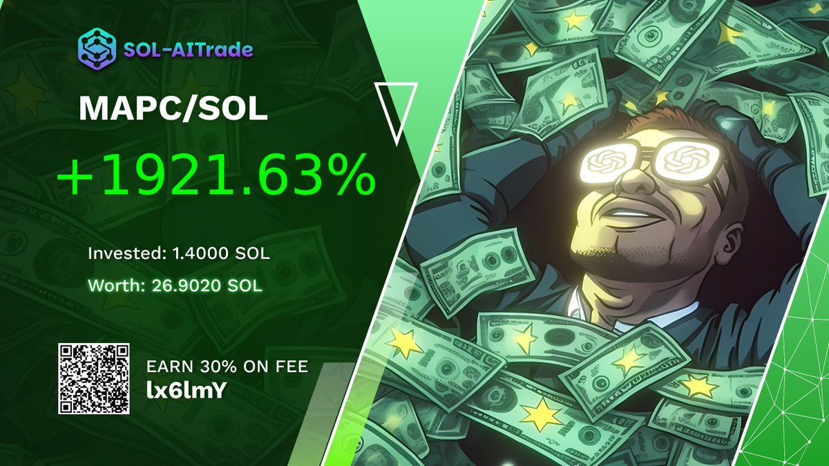Bunny_Crypto0's tweet photo. It will definitely hit the moon.
$sol #sol $meme #meme
$MAPC #MAPC
ca:
6Hc611ZFSK7XJJUvMPbaNJXn3n9yRpsug8r2HxpZpump
Mc: 18k => 402K NOW 160K
Use BOT to make transactions quickly: https://t.co/beBvIS2aJR
Done: 26 SOL
Join the channel to receive free signals https://t.co/cdjPVkj8FZ