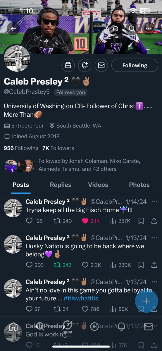Cigar Concierge ™️ (@seattlecigars) on Twitter photo Shoutout to my guy <a href="/CalebPresley5/">Caleb Presley ² 🖤✌🏽</a>.
A true Dawg. Quietly grinding and putting in the work. I remember chatting with you after the last staff bolted for Tuscaloosa. You were adamant about staying home and keeping the team together.
A true leader and competitor. Go be great Shoutout to my guy <a href="/CalebPresley5/">Caleb Presley ² 🖤✌🏽</a>.
A true Dawg. Quietly grinding and putting in the work. I remember chatting with you after the last staff bolted for Tuscaloosa. You were adamant about staying home and keeping the team together.
A true leader and competitor. Go be great