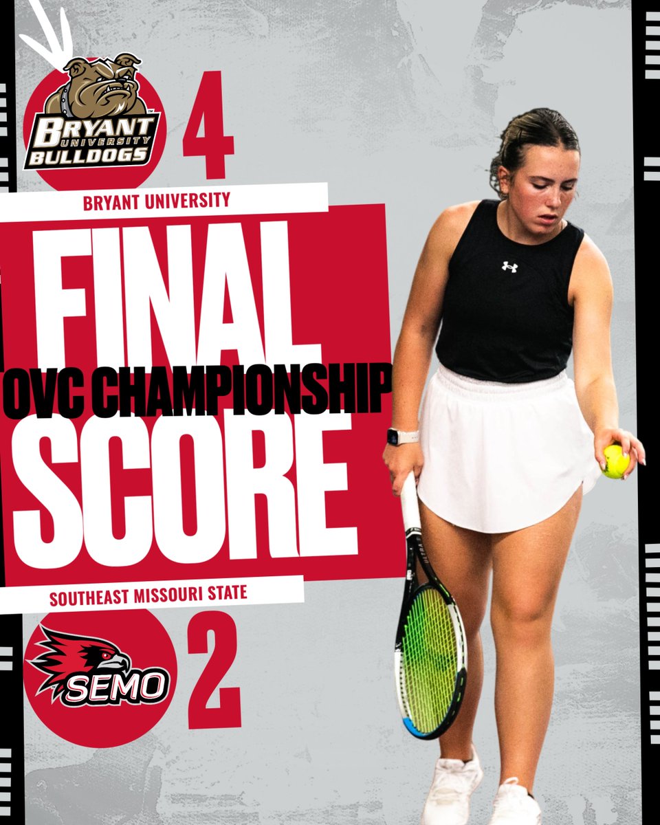Final Score

SEMO falls 4-2 to Bryant in the OVC Championship.

#FeelinRowdy