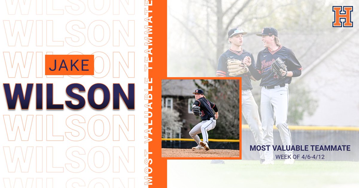 Excited to announce Jr Jake Wilson as our week 2 Most Valuable Teammate.  This award was voted on by Jake's teammates in recognition for his servant leadership &amp; positive energy he brings to the field.  Proud of you, Jake!