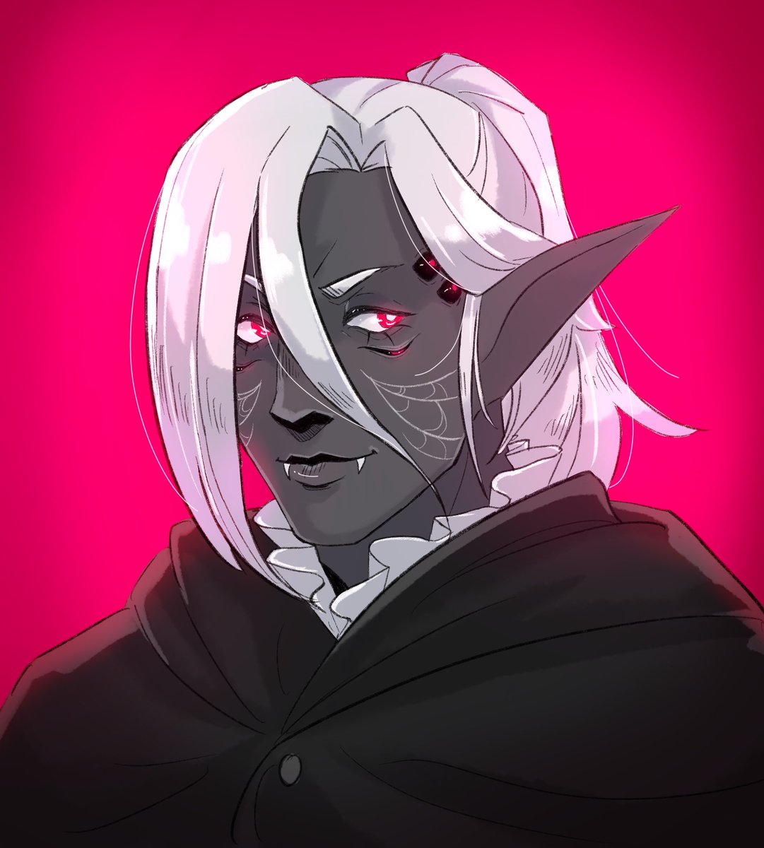 GhostlyPupper's tweet photo. New portrait for my D&amp;D character :) https://t.co/s8DyATOuOV