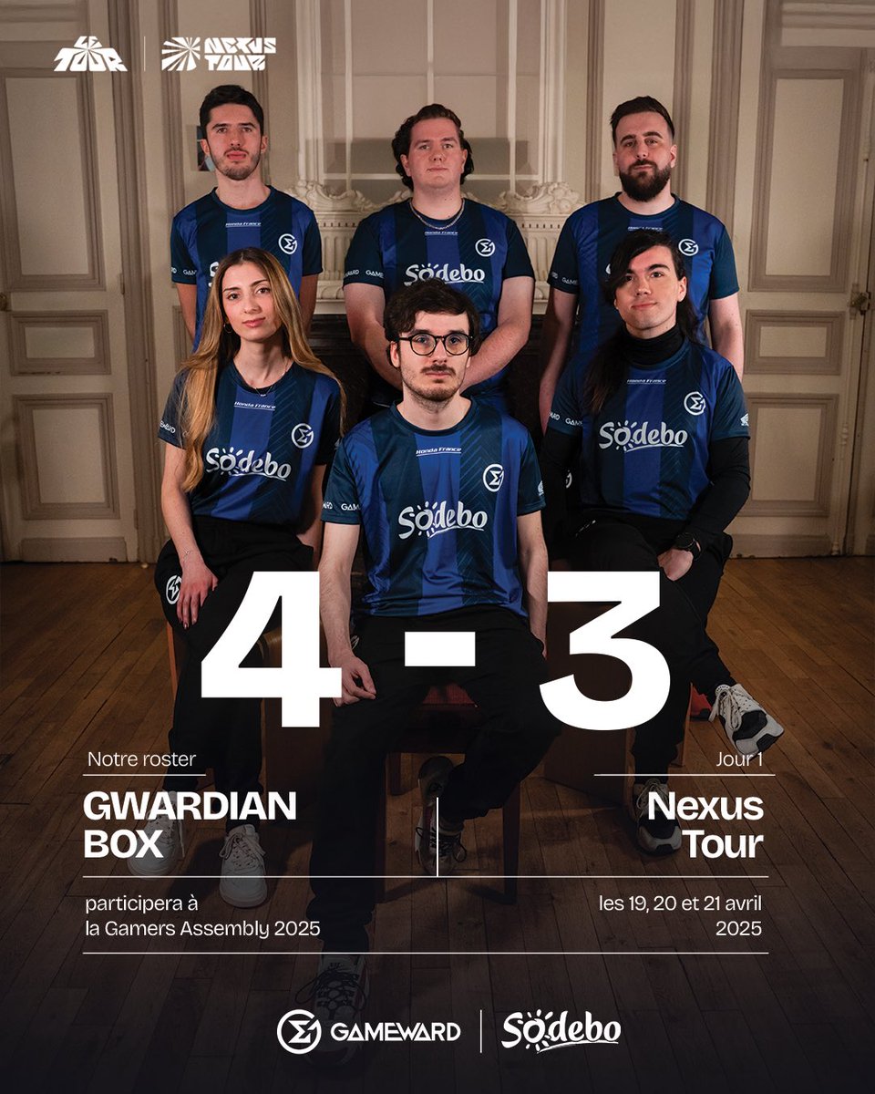 𝐅𝐈𝐍 𝐃𝐄 𝐋𝐀 𝐏𝐑𝐄𝐌𝐈𝐄𝐑𝐄 𝐉𝐎𝐔𝐑𝐍𝐄́𝐄 ⚡️

4 - 3 pour la première journée de Nexus Tour

Un roster qui s’est formé en seulement deux semaines et qui a déjà fait une première journée très prometteuse 💜

#GWWIN