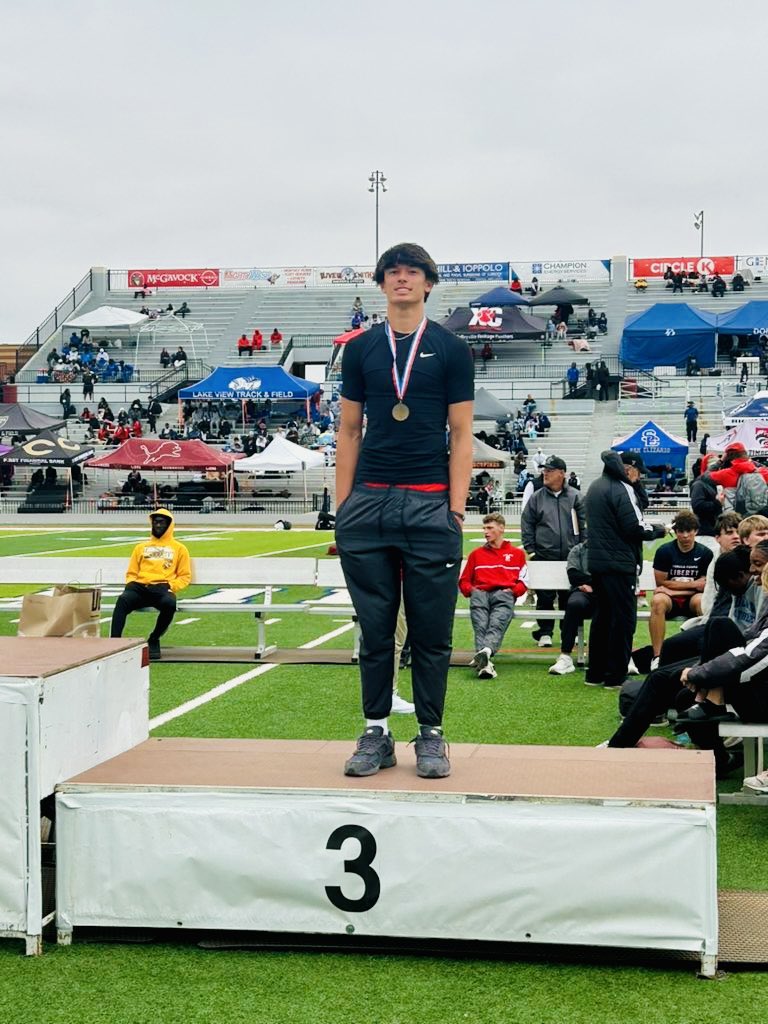 argylegridiron's tweet photo. Proud of what Sophomore @AkeONeal has accomplished in Lubbock over the last two days at the 5A Region 1 Track Meet!
🥇Triple Jump 47'9.75"
#SchoolRecord #UILStateQualifier #PR
🥉Long Jump 22'9.25"
#PR
@ArgyleISD | @ArgyleSports | @ArgyleTf
#EYES | #DNA https://t.co/m8NtgiJTLq