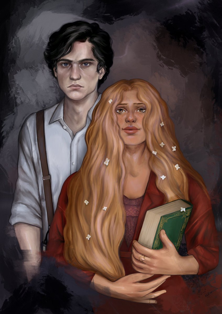 The art by itself (as #PosterPit was me hard launching it!!)

My autistic sunlight deprived ghoul and his all-consuming obsession, a solar goddess whose strength is her softness. Their dynamic is literally this: ☀️🧎🏻‍♂️

(this is actually him smiling btw)

Art by khal_essie on 📸